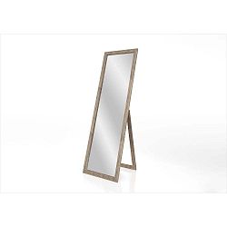 Stojací zrcadlo s hnědým rámem Styler Sicilia