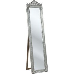 Stojací zrcadlo ve stříbrné barvě Kare Design Baroque