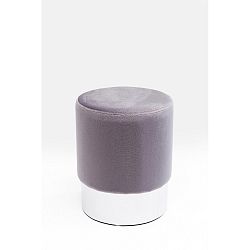 Stolička ve stříbrné barvě Kare Design Cherry, ∅ 35 cm