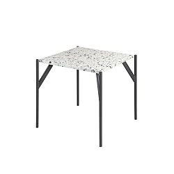 Stůl s deskou z materiálu teraco RGE Terrazzo Cosmos, 50 x 50 cm