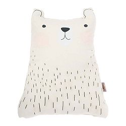 Světle hnědý dětský polštářek s příměsí bavlny Apolena Pillow Toy Bear Cute, 22 x 30 cm