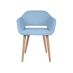 Světle modrá jídelní židle Cosmopolitan Design Napoli