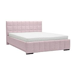 Světle růžová dvoulůžková postel Mazzini Beds Dream, 140 x 200 cm