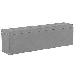 Světle šedý otoman s úložným prostorem Windsor & Co Sofas Astro, 160 x 47 cm