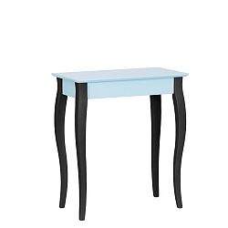 Světle tyrkysový konzolový stolek s černými nohami Ragaba Lilo, šířka 65 cm