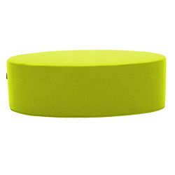 Světle zelený puf Softline Bon-Bon Felt Lime Punch, délka 100 cm