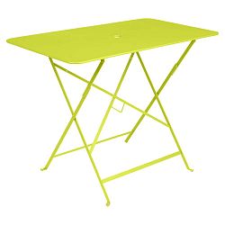 Světle zelený zahradní stolek Fermob Bistro, 97 x 57 cm