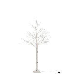 Svítící LED dekorativní papírový stromek J-Line Birch, výška 160 cm