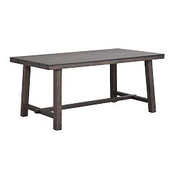 Tmavě hnědý dubový jídelní stůl Rowico Brooklyn, délka 170 cm