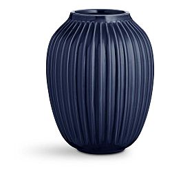 Tmavě modrá kameninová váza Kähler Design Hammershoi, výška 25 cm