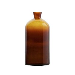Tmavě oranžová skleněná váza De Eekhoorn Chemistry, výška 40 cm