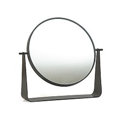 Tmavě šedé otočné stolní zrcadlo HARTÔ, Ø 38 cm