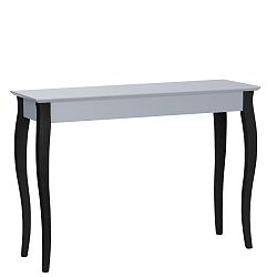 Tmavě šedý konzolový stolek s černými nohami Ragaba Lilo, šířka 105 cm