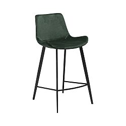 Tmavě zelená barová židle DAN–FORM Denmark Hype Velvet