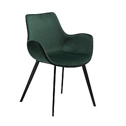 Tmavě zelená jídelní židle s područkami DAN-FORM Denmark Hype