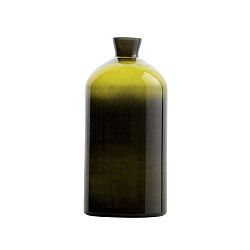 Tmavě zelená skleněná váza De Eekhoorn Chemistry, výška 40 cm