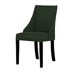 Tmavě zelená židle s černými nohami Ted Lapidus Maison Absolu