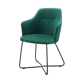Tmavě zelená židle s područkami Wewood - Portuguese Joinery Sartor