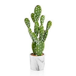 Umělý kaktus v mramorovém květináči The Mia Picky