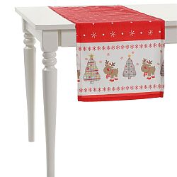 Vánoční běhoun na stůl Apolena Shine Christmas, 43 x 43 cm