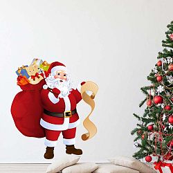 Vánoční samolepka Ambiance Santa Claus and Gift List