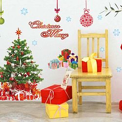 Vánoční samolepky Fanastick Santa, Balls and Tree