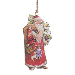 Vánoční závěsná dekorace ve tvaru Santy InArt Ella