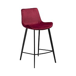 Vínová barová židle DAN–FORM Denmark Hype Velvet