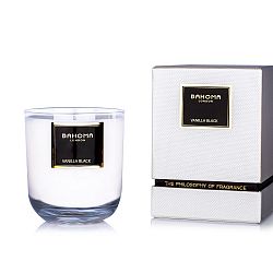 Vonná svíčka ve skle s vůní černé vanilky Bahoma London, 75 hodin hoření