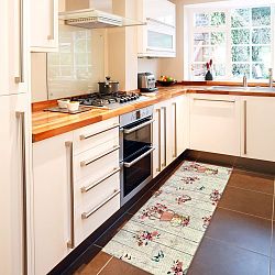 Vysoce odolný kuchyňský koberec Webtappeti French Garden, 60 x 190 cm