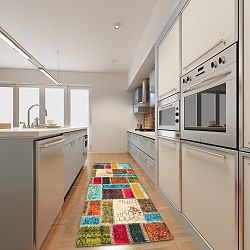 Vysoce odolný kuchyňský koberec Webtappeti Patchwork, 60 x 190 cm
