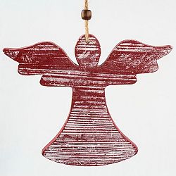Závěsná červená dekorace Dakls Anděl
