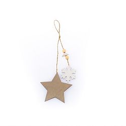 Závěsná vánoční dekorace ve tvaru hvězdy a vločky Dakls Sebastian