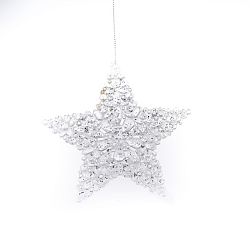 Závěsná vánoční dekorace ve tvaru hvězdy Dakls Edith