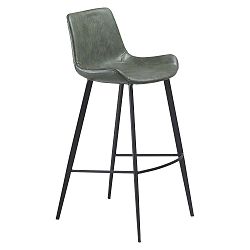 Zelená barová židle z eko kůže DAN–FORM Denmark Hype