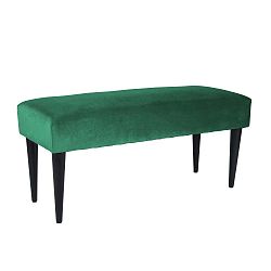 Zelená lavice se sametovým potahem Leitmotiv Luxury