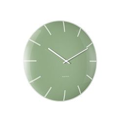 Zelené nástěnné hodiny Karlsson Boxtel & Buijs