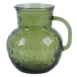 Zelený skleněný džbán Ego Dekor Flora, 2,3 litru