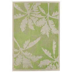 Zelený vysoce odolný koberec Webtappeti Palms Green, 135 x 190 cm
