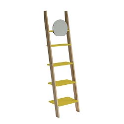 Žlutá opěrná police se zrcadlem Ragaba Ashme Ladder