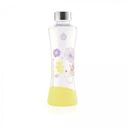 Žlutá skleněná láhev Equa Flowerhead Daisy, 550 ml
