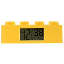 Žluté hodiny s budíkem LEGO® Brick