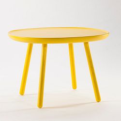 Žlutý odkládací stolek z masivu EMKO Naïve Large
