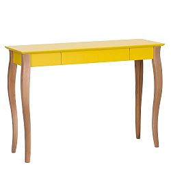 Žlutý psací stůl Ragaba Lillo, délka 105 cm