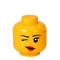 Žlutý úložný box ve tvaru hlavy LEGO® Winky S