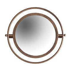 Zrcadlo v železném rámu Last Deco, 47 x 44 cm
