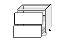 ARGENAU, skříňka dolní D2A 90, korpus: grey, barva: fino bílé