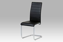 Autronic Jídelní židle DCL-102 BK, černá/šedý lak