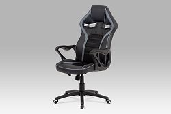 Autronic Kancelářská židle KA-G406 GREY, černá látka/šedá látka