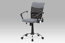Autronic Kancelářská židle KA-V202 GREY, šedá látka